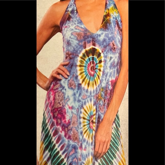 Sacred Threads Halter Dress.                222454.   CL/GR11 - Picture 2 of 5